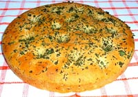 Whole Wheat Garden Fresh Coriander Foccacia