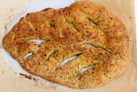 Leaf-shaped Fougasse