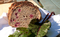 Sourdough Beet Leaves And Dill Bread