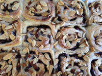 Sweet Cherry Rolls With Toasted Almonds