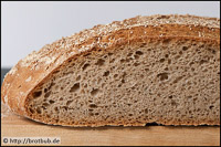 Roggenmischbrot Mit Sauerteig Und Vorteig