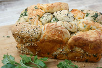 Pull-Apart Bread W/ Cheese, Herbs, & Seeds