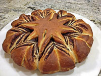 Star-shaped Brioche Bread