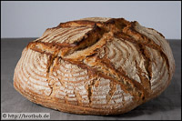 Weizenmischbrot Mit Ruchmehl Als Topfbrot