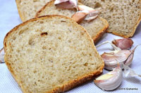 Sourdough Bread With Roasted Garlic