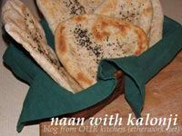 naan with kalonji (nigella seeds)