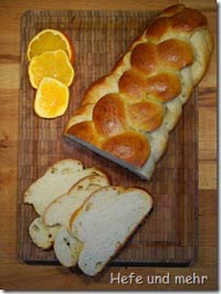 Challah flavoured with Orange liquor