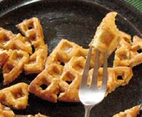 Waffles with Cherries & Chocolate Chips