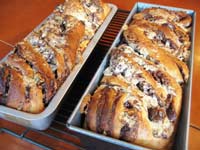 Chocolate-Halva Babka Cake