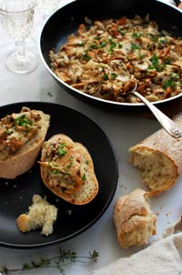 French Bread & Mushroom Bruschetta