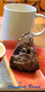 Eggless chocolate bread