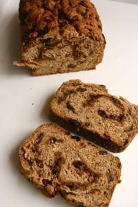 100% Whole Wheat Raisin bread