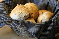 Sourdough rosemary rolls