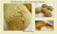 multigrain atta savoury bun