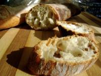 Jim Lahey's No-Knead Stirato (Italian baguette)