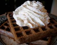 Malted Chocolate Waffles with sourdough