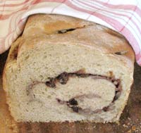 12 Grain Raisin Swirl Sourdough Bread