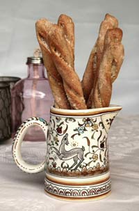 Richard Bertinet's bread sticks with cheese