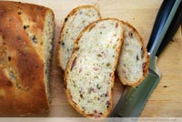 Olive Bread with Pancetta