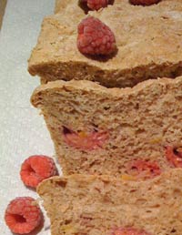Mango and Raspberry Wheat Bread