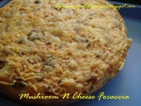 Mushroom N Cheese Focaccia