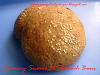 Savoury Sesame N Spinach Buns