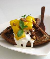 Yeasted Buckwheat Waffles