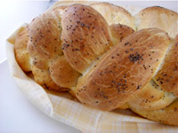 Challah with Strawberry Butter