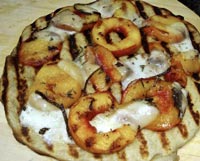 Grilled Nectarine and Goat Cheese Pizza