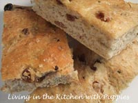 Raisin, Rosemary, and Cinnamon Focaccia