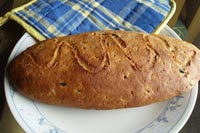 Whole Wheat Whey Olive Herbed Bread