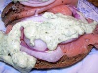 Smoked Salmon on Russian Rye