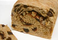Cinnamon Raisin Bread, part whole grain