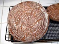 Flax seed rye bread