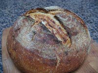 Levain Bread with Caramelized Onions