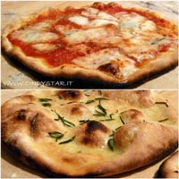 pizza in wood-fired oven