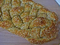 Wheat Germ and Sesame Six-Strand Braid