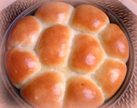 Golden Pull Apart Buns