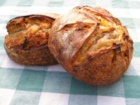 Country French Bread with Apricots and Hazelnuts