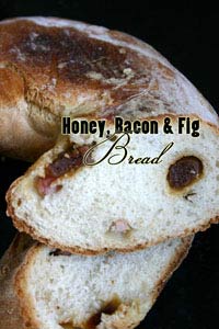 Honey, fig and bacon bread