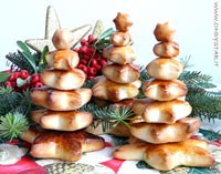 tiny bread christmas trees