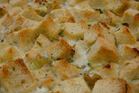 Leek Bread Pudding