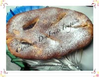 Christmas Dryfruits Fougasse